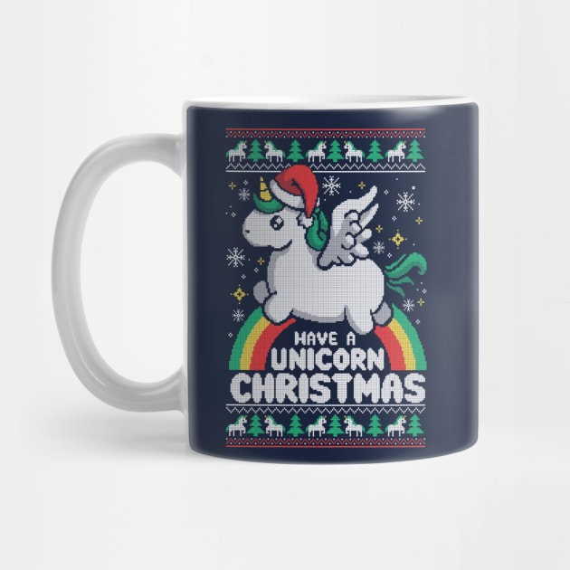 Have a unicorn christmas ugly sweater by NemiMakeit